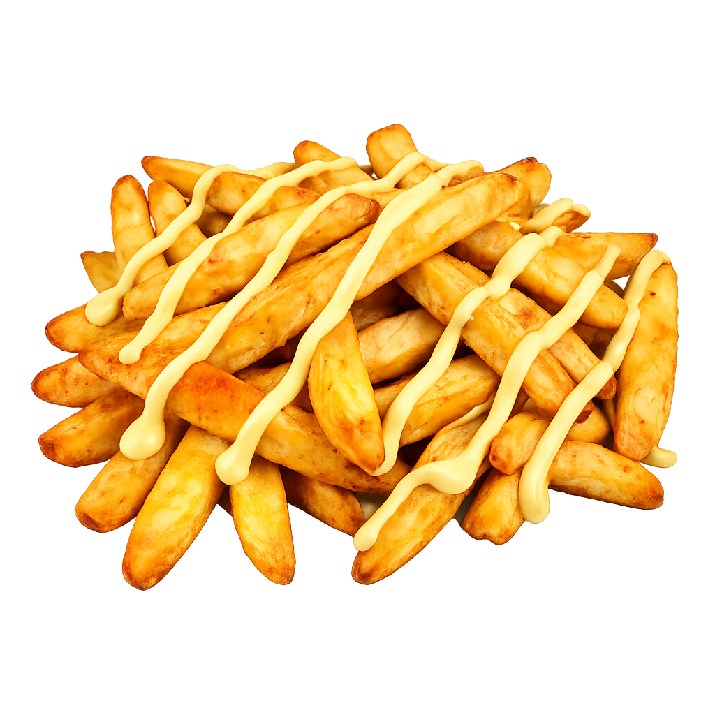 POMMES FRITES MED DRESSING